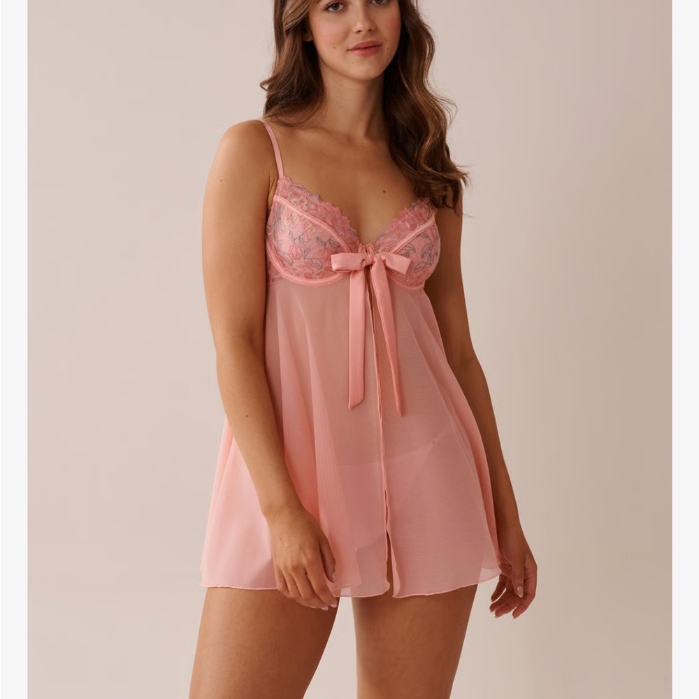 Pink Lace Babydoll